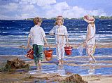 Sally Swatland Nets and Pails painting